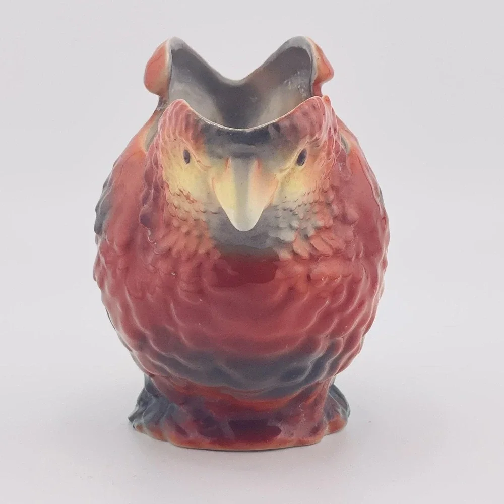 Antique‎ Royal Bayreuth Porcelain Figural Parrot Creamer Cream Jug Pitcher